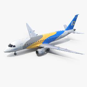 Embraer E-Jet E175-E2 3D